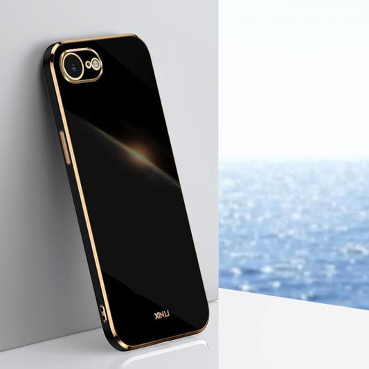 XINLI Straight Edge 6D Electroplate TPU Phone Case, For iPhone 16e / 17e, For iPhone 17 Pro Max, For iPhone 17 Pro