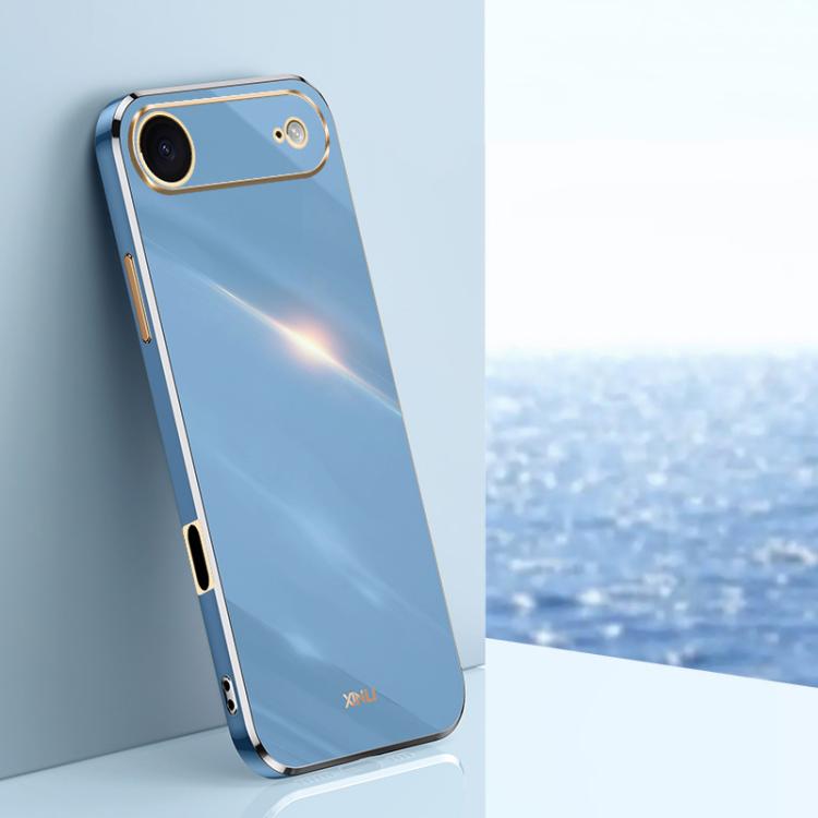 XINLI Straight Edge 6D Electroplate TPU Phone Case, For iPhone Air, For iPhone 16 Pro Max, For iPhone 16 Pro