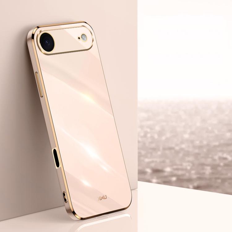 XINLI Straight Edge 6D Electroplate TPU Phone Case, For iPhone Air, For iPhone 16 Pro Max, For iPhone 16 Pro