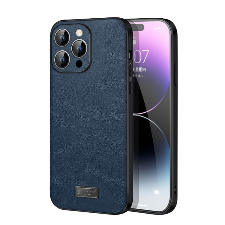 SULADA Shockproof TPU Hybrid Handmade Leather Phone Case, For iPhone 15 Pro Max, For iPhone 15 Pro, For iPhone 15 Plus, For iPhone 15