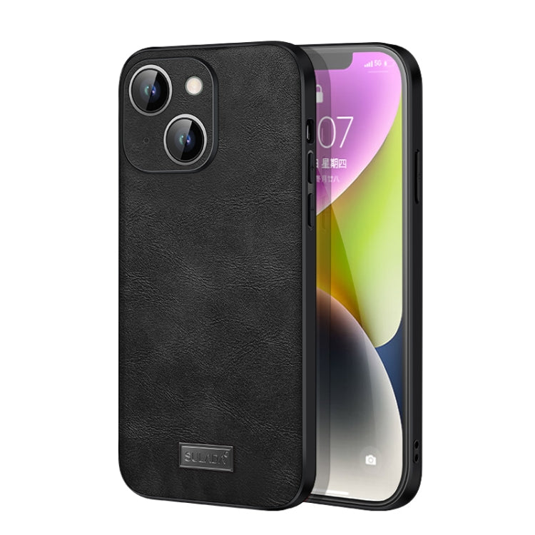 SULADA Shockproof TPU Hybrid Handmade Leather Phone Case, For iPhone 15 Pro Max, For iPhone 15 Pro, For iPhone 15 Plus, For iPhone 15