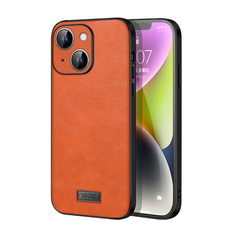 SULADA Shockproof TPU Hybrid Handmade Leather Phone Case, For iPhone 15 Pro Max, For iPhone 15 Pro, For iPhone 15 Plus, For iPhone 15
