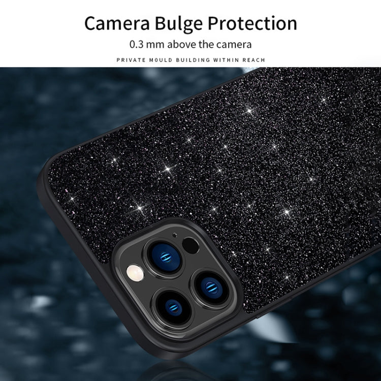 SULADA Glittery PC Hybrid TPU Handmade Leather Phone Case, For iPhone 16 Pro Max, For iPhone 16 Pro, For iPhone 16 Plus, For iPhone 16, For iPhone 15 Pro Max