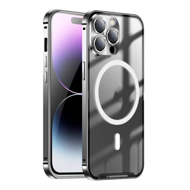 Frosted MagSafe Magnetic Metal Phone Case, For iPhone 16 Pro Max, For iPhone 16 Pro, For iPhone 16, For iPhone 15 Pro Max