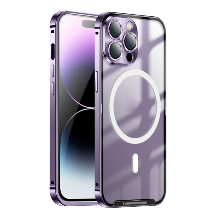 Frosted MagSafe Magnetic Metal Phone Case, For iPhone 16 Pro Max, For iPhone 16 Pro, For iPhone 16, For iPhone 15 Pro Max