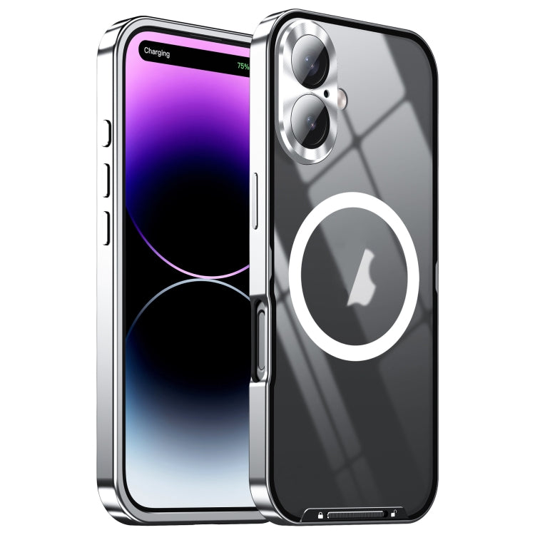 Frosted MagSafe Magnetic Metal Phone Case, For iPhone 16 Pro Max, For iPhone 16 Pro, For iPhone 16, For iPhone 15 Pro Max