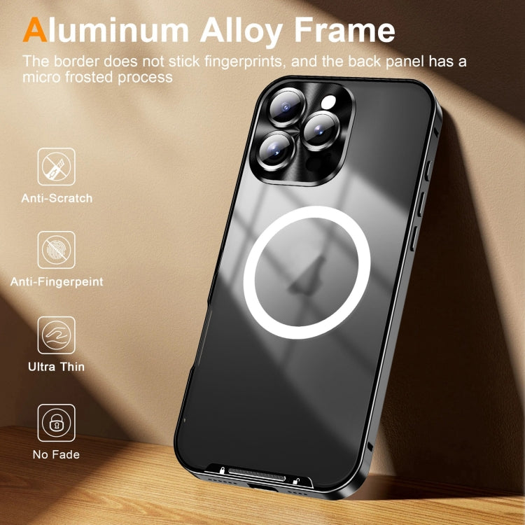Frosted MagSafe Magnetic Metal Phone Case, For iPhone 16 Pro Max, For iPhone 16 Pro, For iPhone 16, For iPhone 15 Pro Max