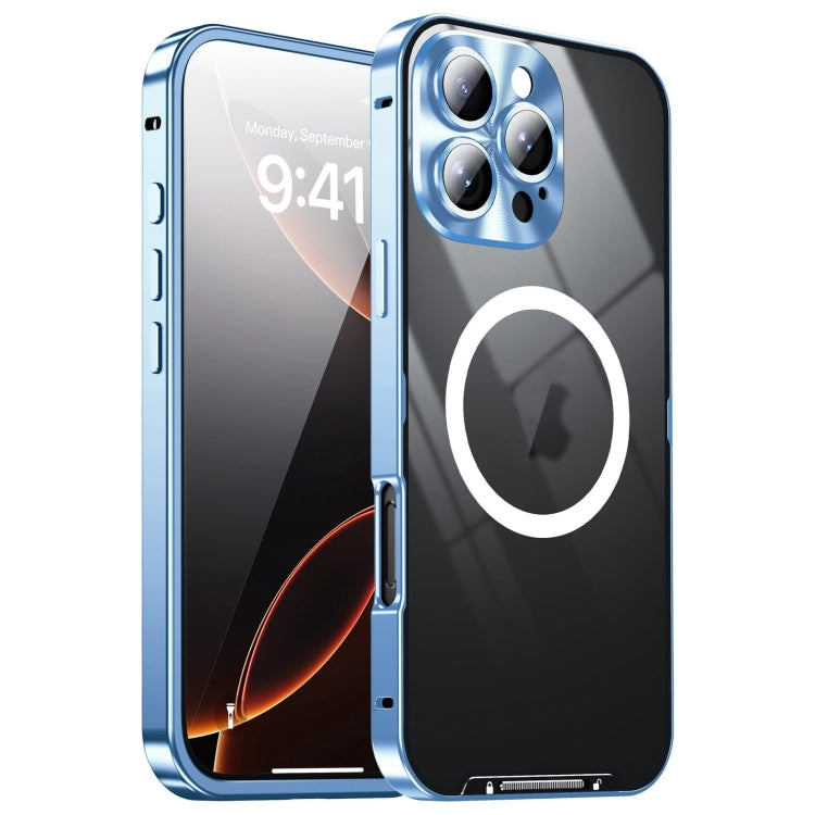 Frosted MagSafe Magnetic Metal Phone Case, For iPhone 16 Pro Max, For iPhone 16 Pro, For iPhone 16, For iPhone 15 Pro Max