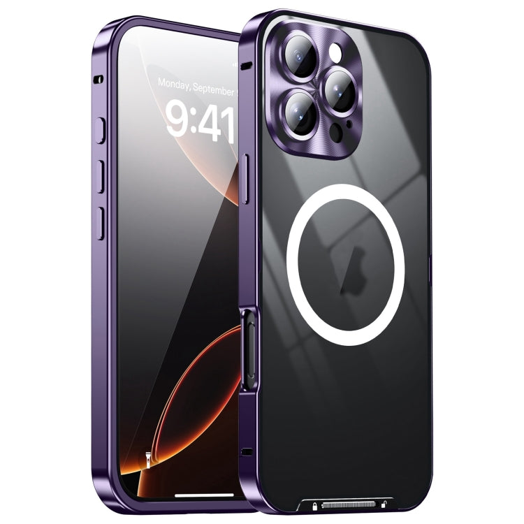 Frosted MagSafe Magnetic Metal Phone Case, For iPhone 16 Pro Max, For iPhone 16 Pro, For iPhone 16, For iPhone 15 Pro Max