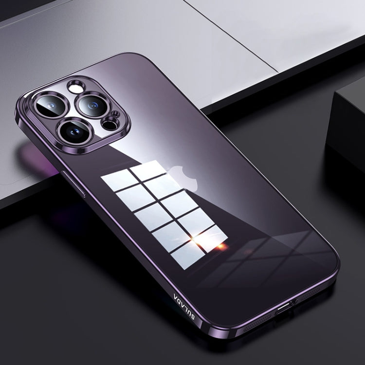 SULADA Shine Through Series Plating TPU Transparent Phone Case, For iPhone 15 Pro Max, For iPhone 15 Pro, For iPhone 15 Plus