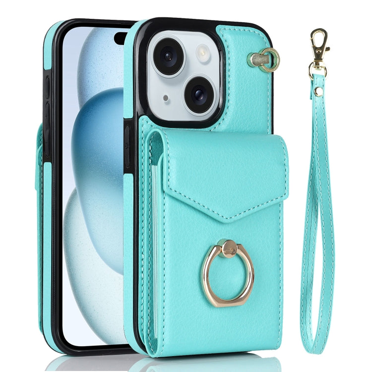Ring Holder RFID Card Slot Phone Case, For iPhone 15