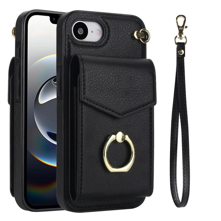 Ring Holder RFID Card Slot Phone Case, For iPhone 17e / 16e, For iPhone 17 Pro Max, For iPhone 17 Pro, For iPhone 17