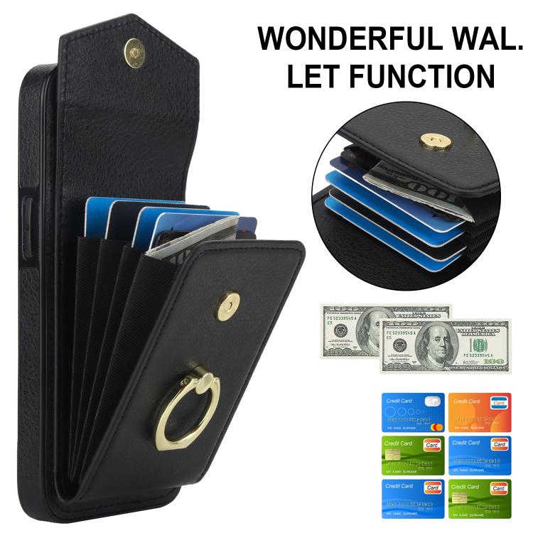 Ring Holder RFID Card Slot Phone Case, For iPhone 17e / 16e, For iPhone 17 Pro Max, For iPhone 17 Pro, For iPhone 17