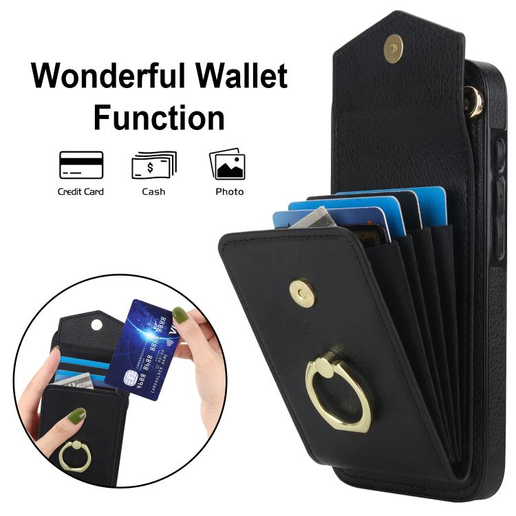 Ring Holder RFID Card Slot Phone Case, For iPhone 17e / 16e, For iPhone 17 Pro Max, For iPhone 17 Pro, For iPhone 17