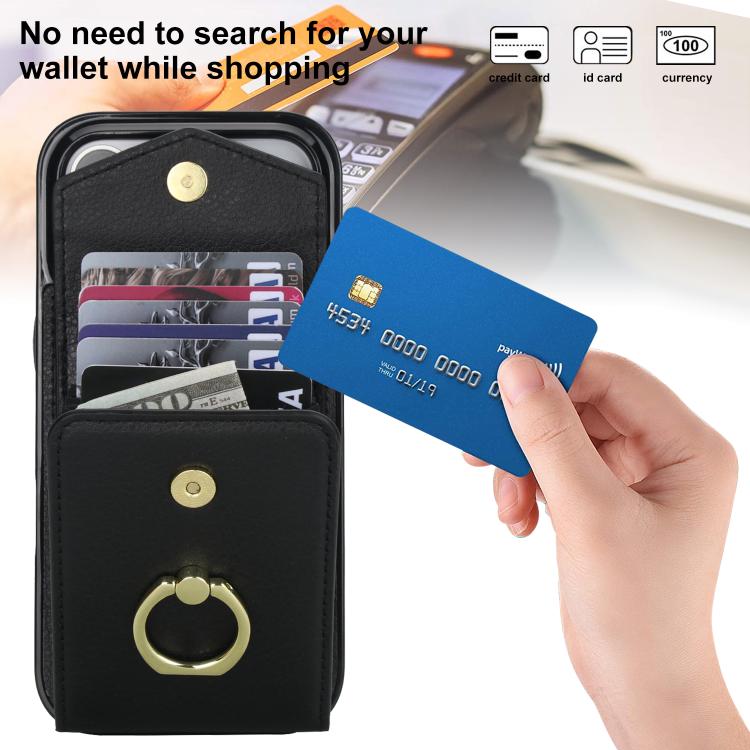 Ring Holder RFID Card Slot Phone Case, For iPhone 17e / 16e, For iPhone 17 Pro Max, For iPhone 17 Pro, For iPhone 17