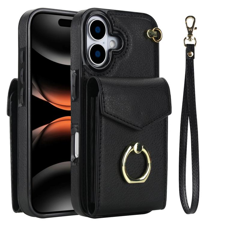 Ring Holder RFID Card Slot Phone Case, For iPhone 17e / 16e, For iPhone 17 Pro Max, For iPhone 17 Pro, For iPhone 17