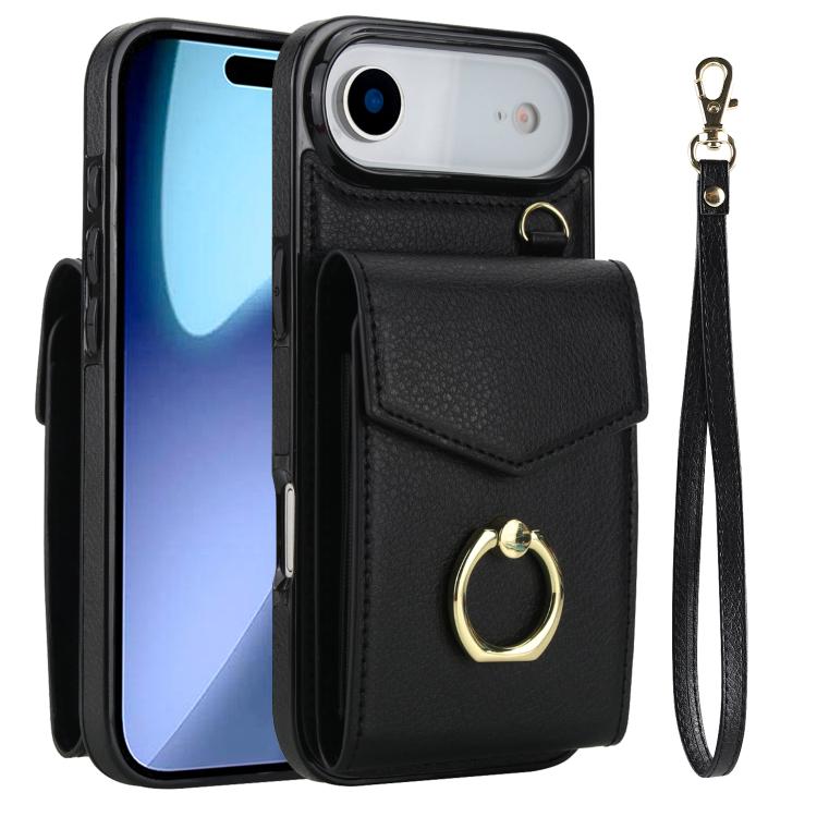 Ring Holder RFID Card Slot Phone Case, For iPhone Air, For iPhone 16 Pro Max, For iPhone 16 Pro, For iPhone 16 Plus