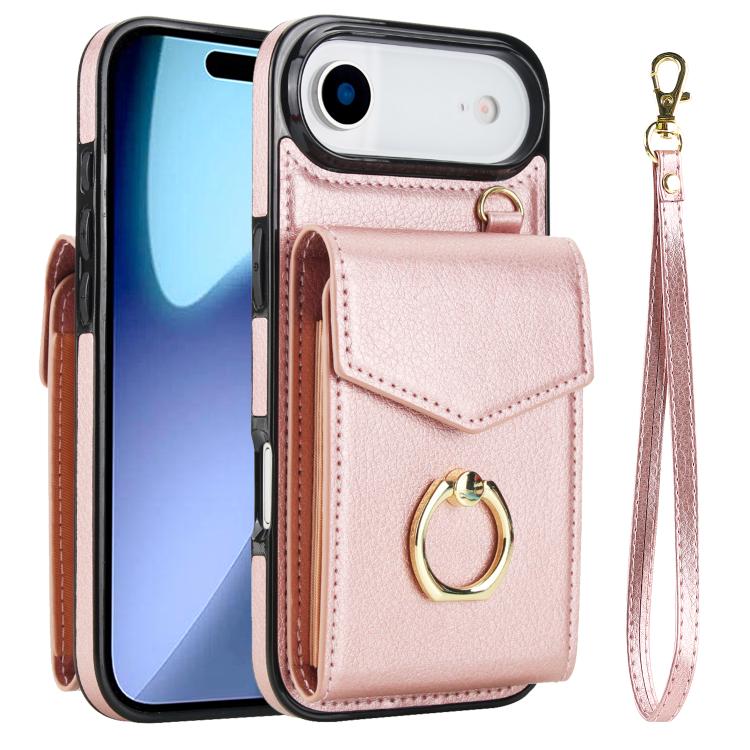 Ring Holder RFID Card Slot Phone Case, For iPhone Air, For iPhone 16 Pro Max, For iPhone 16 Pro, For iPhone 16 Plus