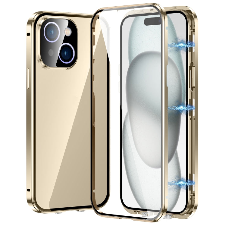 Magnetic Double-buckle HD Tempered Glass Phone Case, For iPhone 15, For iPhone 13 Pro Max, For iPhone 13 Pro, For iPhone 13