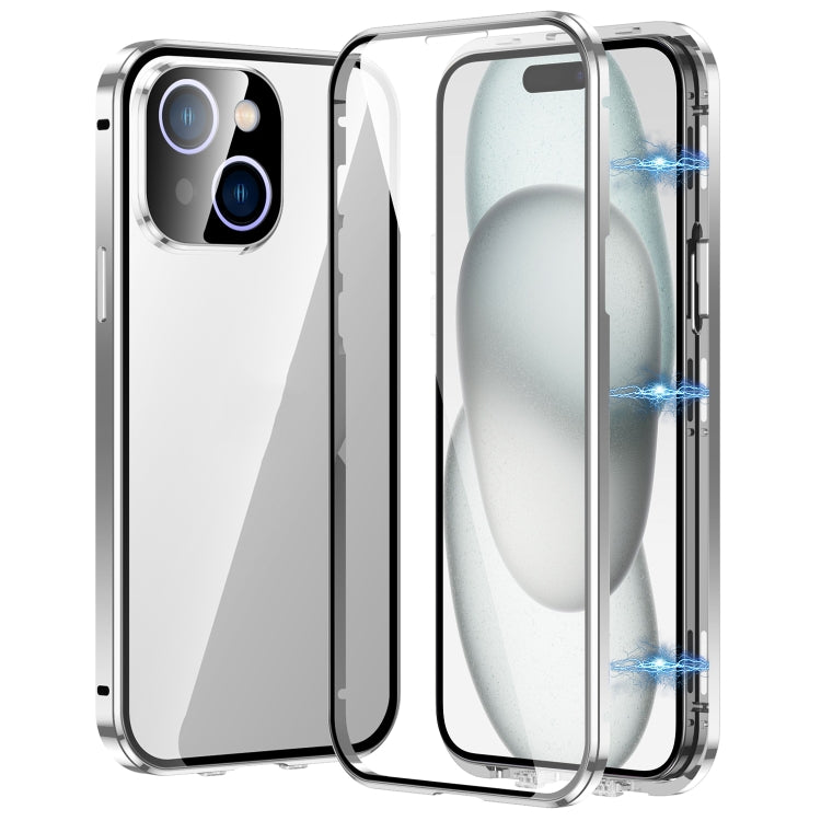 Magnetic Double-buckle HD Tempered Glass Phone Case, For iPhone 15, For iPhone 13 Pro Max, For iPhone 13 Pro, For iPhone 13