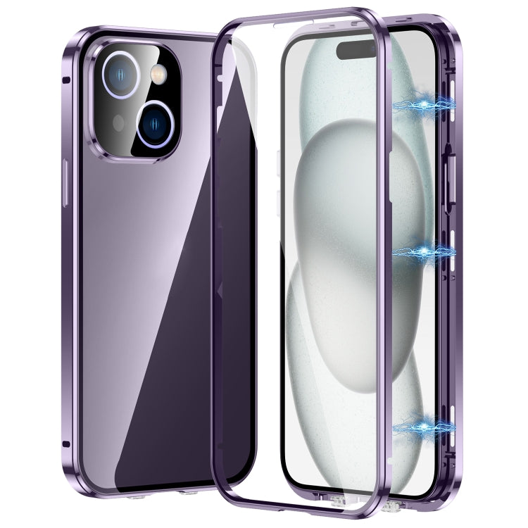 Magnetic Double-buckle HD Tempered Glass Phone Case, For iPhone 15, For iPhone 13 Pro Max, For iPhone 13 Pro, For iPhone 13