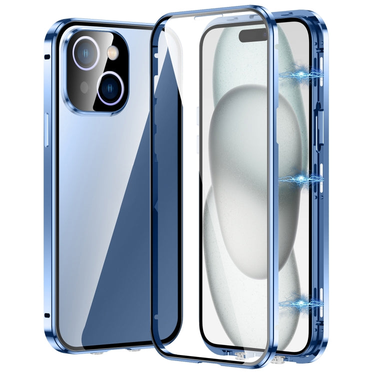 Magnetic Double-buckle HD Tempered Glass Phone Case, For iPhone 15, For iPhone 13 Pro Max, For iPhone 13 Pro, For iPhone 13