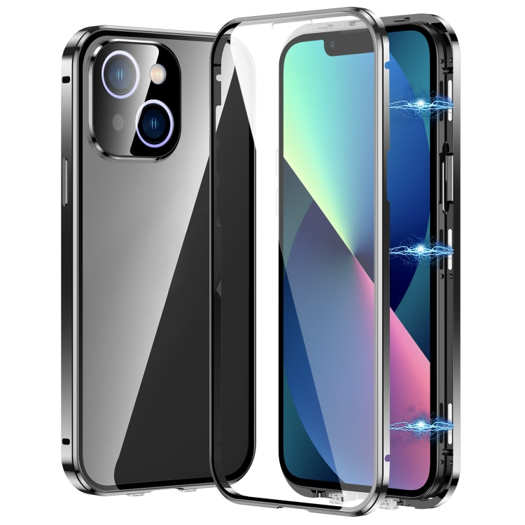 Magnetic Double-buckle HD Tempered Glass Phone Case, For iPhone 12, For iPhone 12 Pro Max, For iPhone 12 Pro, For iPhone 11 Pro Max
