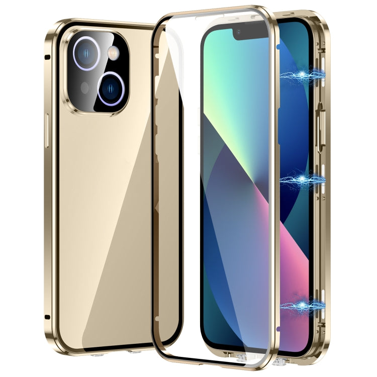 Magnetic Double-buckle HD Tempered Glass Phone Case, For iPhone 12, For iPhone 12 Pro Max, For iPhone 12 Pro, For iPhone 11 Pro Max