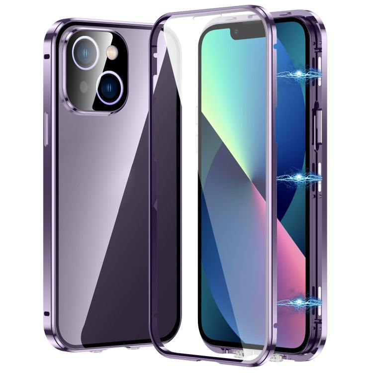 Magnetic Double-buckle HD Tempered Glass Phone Case, For iPhone 12, For iPhone 12 Pro Max, For iPhone 12 Pro, For iPhone 11 Pro Max