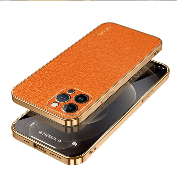 SULADA TPU + Litchi Texture Leather Phone Case, For iPhone 15 Pro Max, For iPhone 15 Pro, For iPhone 15 Plus, For iPhone 15