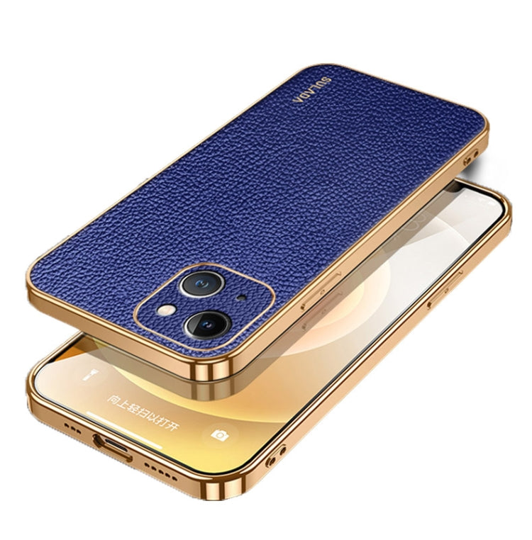SULADA TPU + Litchi Texture Leather Phone Case, For iPhone 15 Pro Max, For iPhone 15 Pro, For iPhone 15 Plus, For iPhone 15