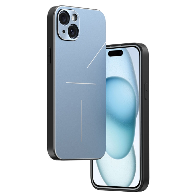 R-JUST RJ52 3-Line Style Metal TPU Shockproof Phone Case, For iPhone 15 Pro, For iPhone 15 Plus, For iPhone 15