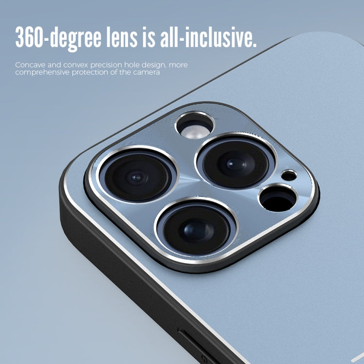 R-JUST RJ52 3-Line Style Metal TPU Shockproof Phone Case, For iPhone 15 Pro, For iPhone 15 Plus, For iPhone 15