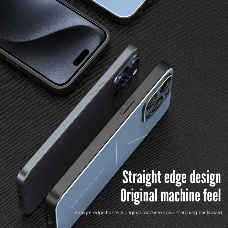 R-JUST RJ52 3-Line Style Metal TPU Shockproof Phone Case, For iPhone 15 Pro, For iPhone 15 Plus, For iPhone 15