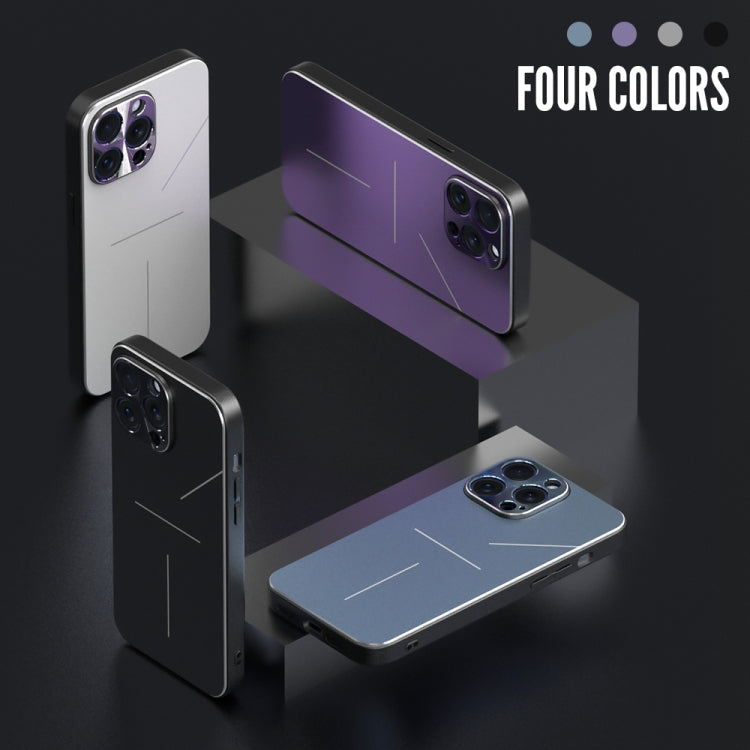 R-JUST RJ52 3-Line Style Metal TPU Shockproof Phone Case, For iPhone 15 Pro, For iPhone 15 Plus, For iPhone 15
