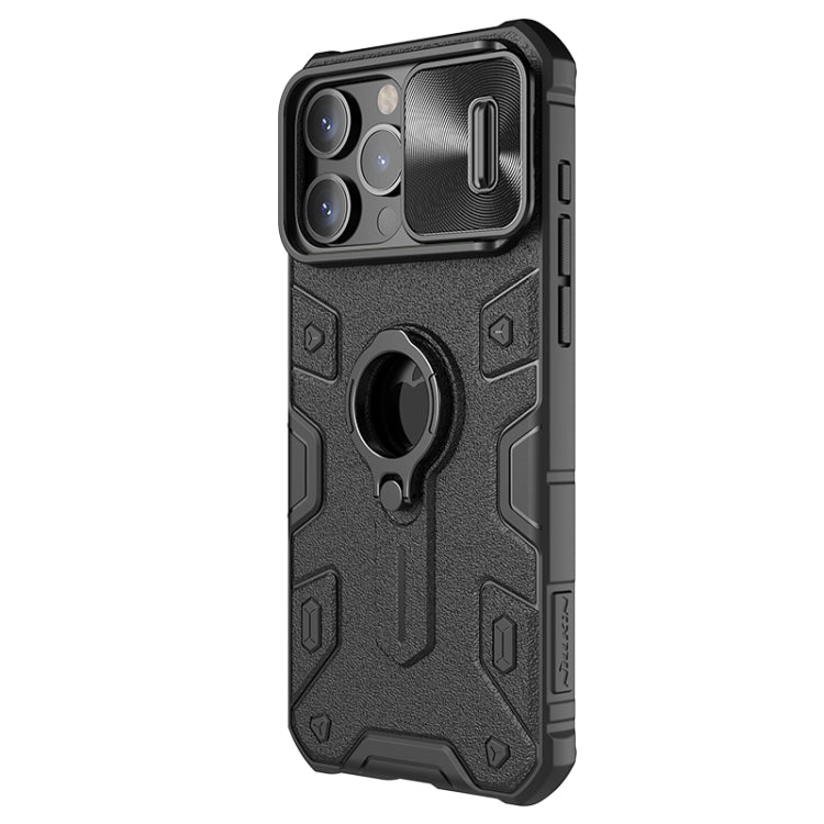 NILLKIN Shockproof CamShield Armor Protective Case with Invisible Ring Holder, For iPhone 15 Pro Max, For iPhone 15 Pro