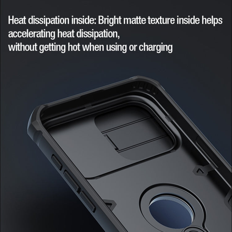 NILLKIN Shockproof CamShield Armor Protective Case with Invisible Ring Holder, For iPhone 15 Pro Max, For iPhone 15 Pro