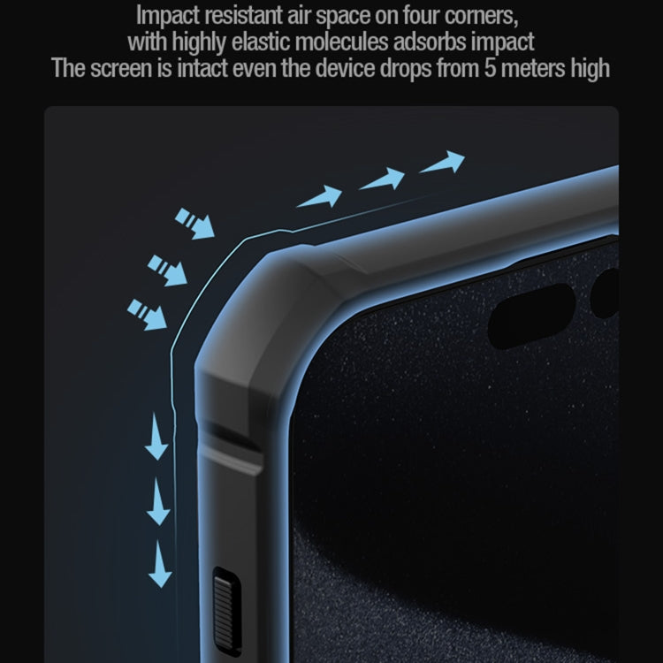 NILLKIN Shockproof CamShield Armor Protective Case with Invisible Ring Holder, For iPhone 15 Pro Max, For iPhone 15 Pro