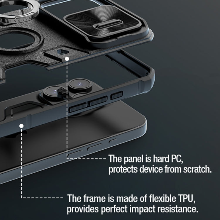 NILLKIN Shockproof CamShield Armor Protective Case with Invisible Ring Holder, For iPhone 15 Pro Max, For iPhone 15 Pro