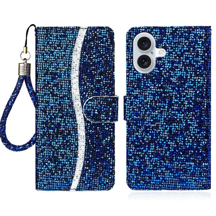 Glitter Powder Filp Leather Phone Case, For iPhone 17 Pro Max, For iPhone 17 Pro, For iPhone 17, For iPhone Air