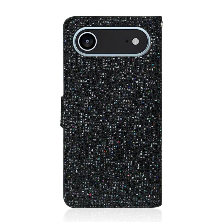 Glitter Powder Filp Leather Phone Case, For iPhone Air, For iPhone 16 Pro Max, For iPhone 16 Pro, For iPhone 16 Plus