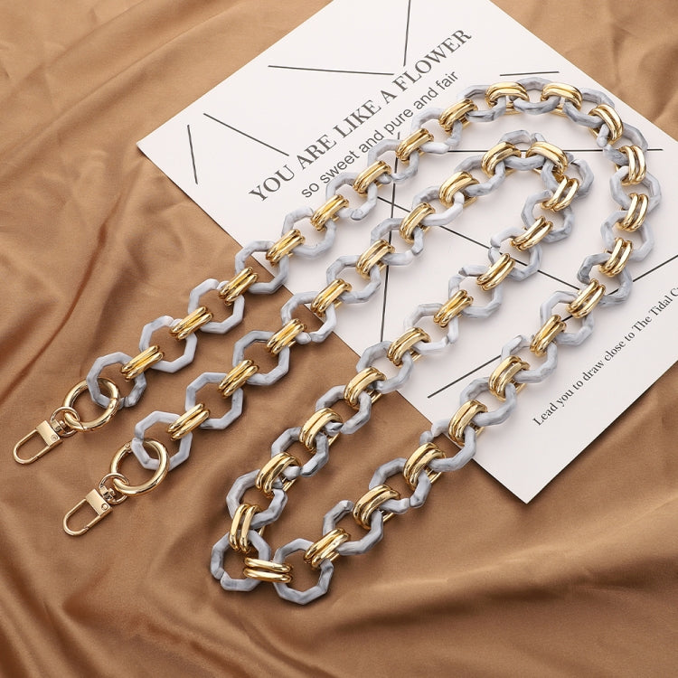L201 Octagonal Buckle Resin Contrast Thick Chain Phone Lanyard with Spacer, L201-2HS-40cm, L201-2HS-60cm, L201-2HS-80cm, L201-2HS-120cm, L201-JS-40cm, L201-JS-60cm, L201-JS-80cm, L201-JS-120cm, L201-XS-40cm, L201-XS-60cm, L201-XS-80cm, L201-XS-120cm