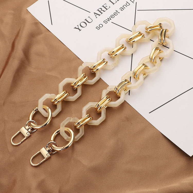 L201 Octagonal Buckle Resin Contrast Thick Chain Phone Lanyard with Spacer, L201-2HS-40cm, L201-2HS-60cm, L201-2HS-80cm, L201-2HS-120cm, L201-JS-40cm, L201-JS-60cm, L201-JS-80cm, L201-JS-120cm, L201-XS-40cm, L201-XS-60cm, L201-XS-80cm, L201-XS-120cm