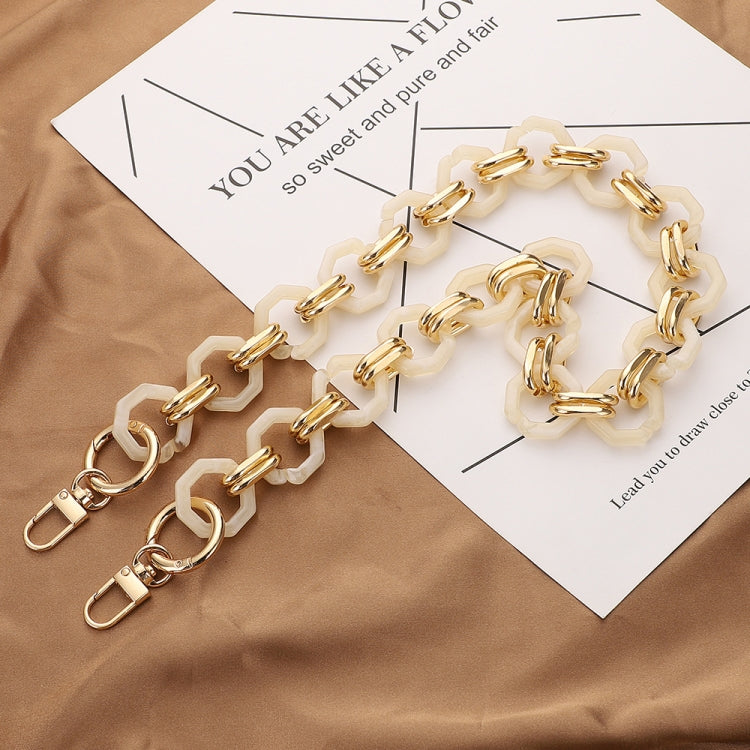 L201 Octagonal Buckle Resin Contrast Thick Chain Phone Lanyard with Spacer, L201-2HS-40cm, L201-2HS-60cm, L201-2HS-80cm, L201-2HS-120cm, L201-JS-40cm, L201-JS-60cm, L201-JS-80cm, L201-JS-120cm, L201-XS-40cm, L201-XS-60cm, L201-XS-80cm, L201-XS-120cm