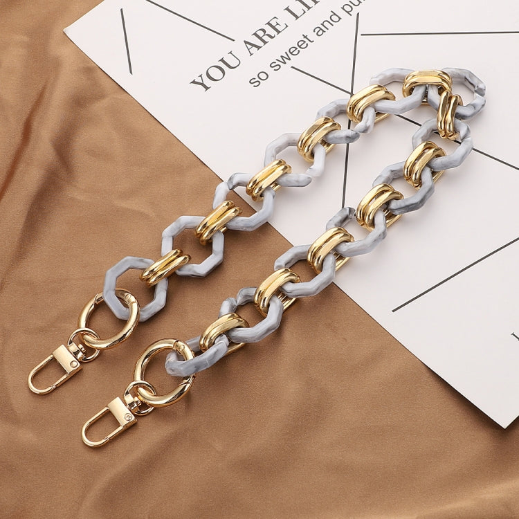 L201 Octagonal Buckle Resin Contrast Thick Chain Phone Lanyard with Spacer, L201-2HS-40cm, L201-2HS-60cm, L201-2HS-80cm, L201-2HS-120cm, L201-JS-40cm, L201-JS-60cm, L201-JS-80cm, L201-JS-120cm, L201-XS-40cm, L201-XS-60cm, L201-XS-80cm, L201-XS-120cm