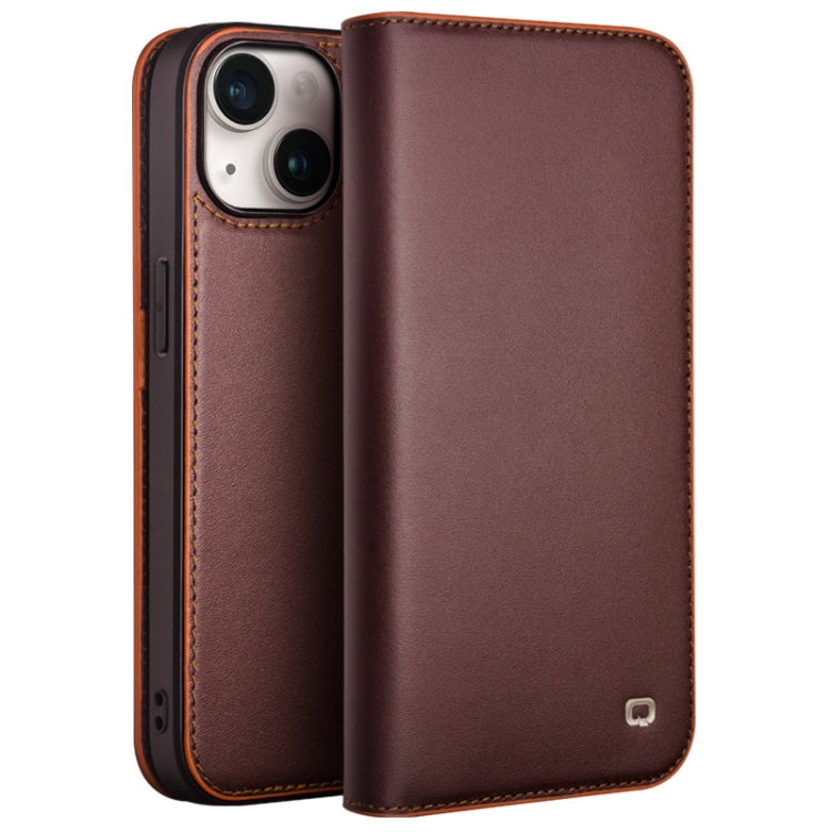 QIALINO Classic Gen2 Genuine Leather Phone Case, For iPhone 15 Pro Max, For iPhone 15 Pro, For iPhone 15 Plus, For iPhone 15