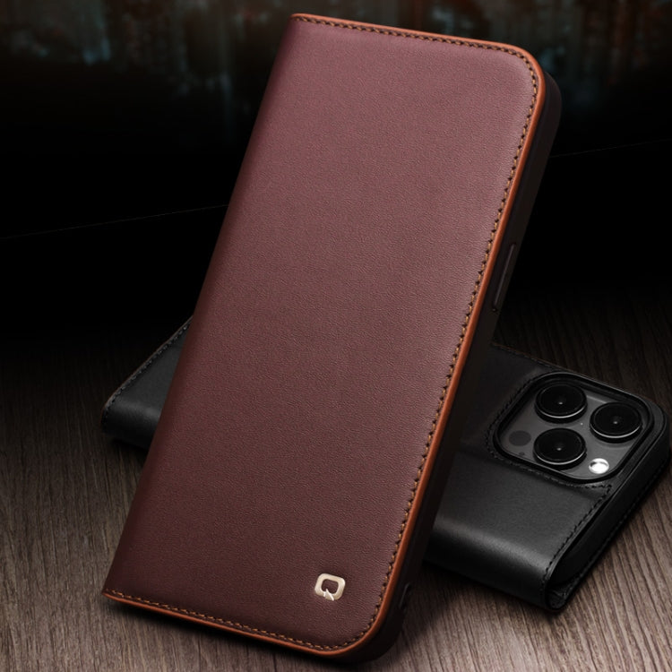 QIALINO Classic Gen2 Genuine Leather Phone Case, For iPhone 15 Pro Max, For iPhone 15 Pro, For iPhone 15 Plus, For iPhone 15