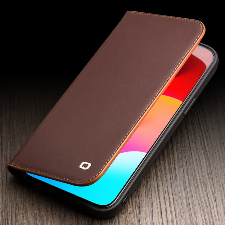 QIALINO Classic Gen2 Genuine Leather Phone Case, For iPhone 15 Pro Max, For iPhone 15 Pro, For iPhone 15 Plus, For iPhone 15