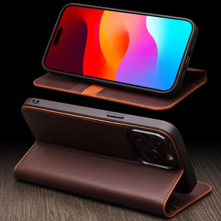 QIALINO Classic Gen2 Genuine Leather Phone Case, For iPhone 15 Pro Max, For iPhone 15 Pro, For iPhone 15 Plus, For iPhone 15