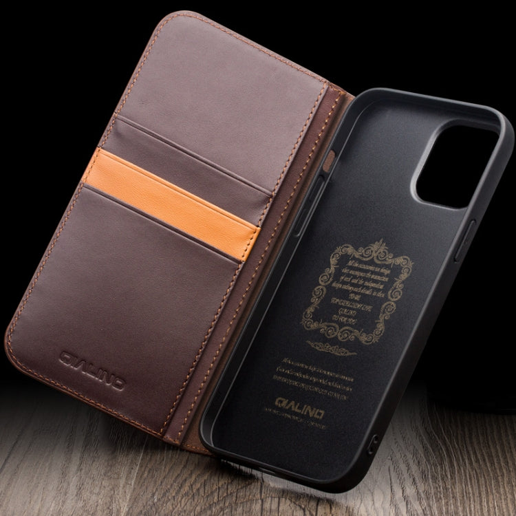 QIALINO Classic Gen2 Genuine Leather Phone Case, For iPhone 15 Pro Max, For iPhone 15 Pro, For iPhone 15 Plus, For iPhone 15